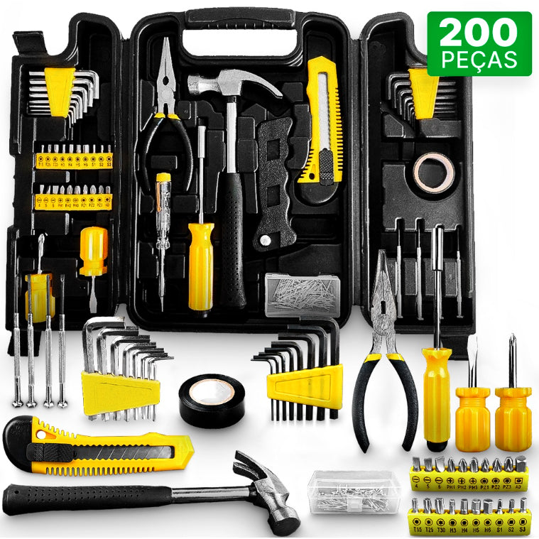 Jogo de Ferramentas com 200 Pecas X Nize Titanium 05456