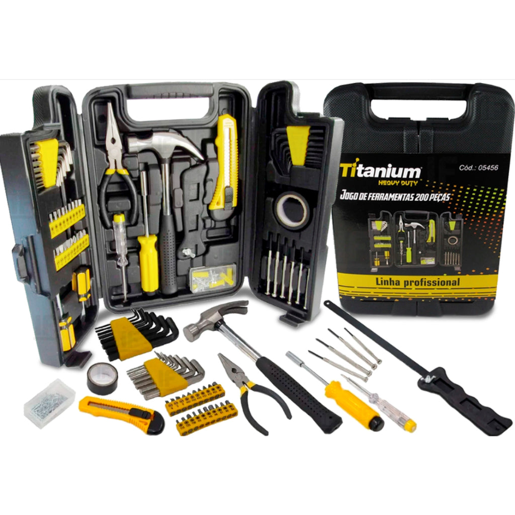 Jogo de Ferramentas com 200 Pecas X Nize Titanium 05456