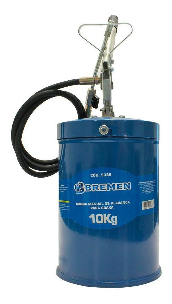 BOMBA MANUAL GRAXA 10KG C/ DISCO SEGUIDOR 2,5M MANG BREMEN