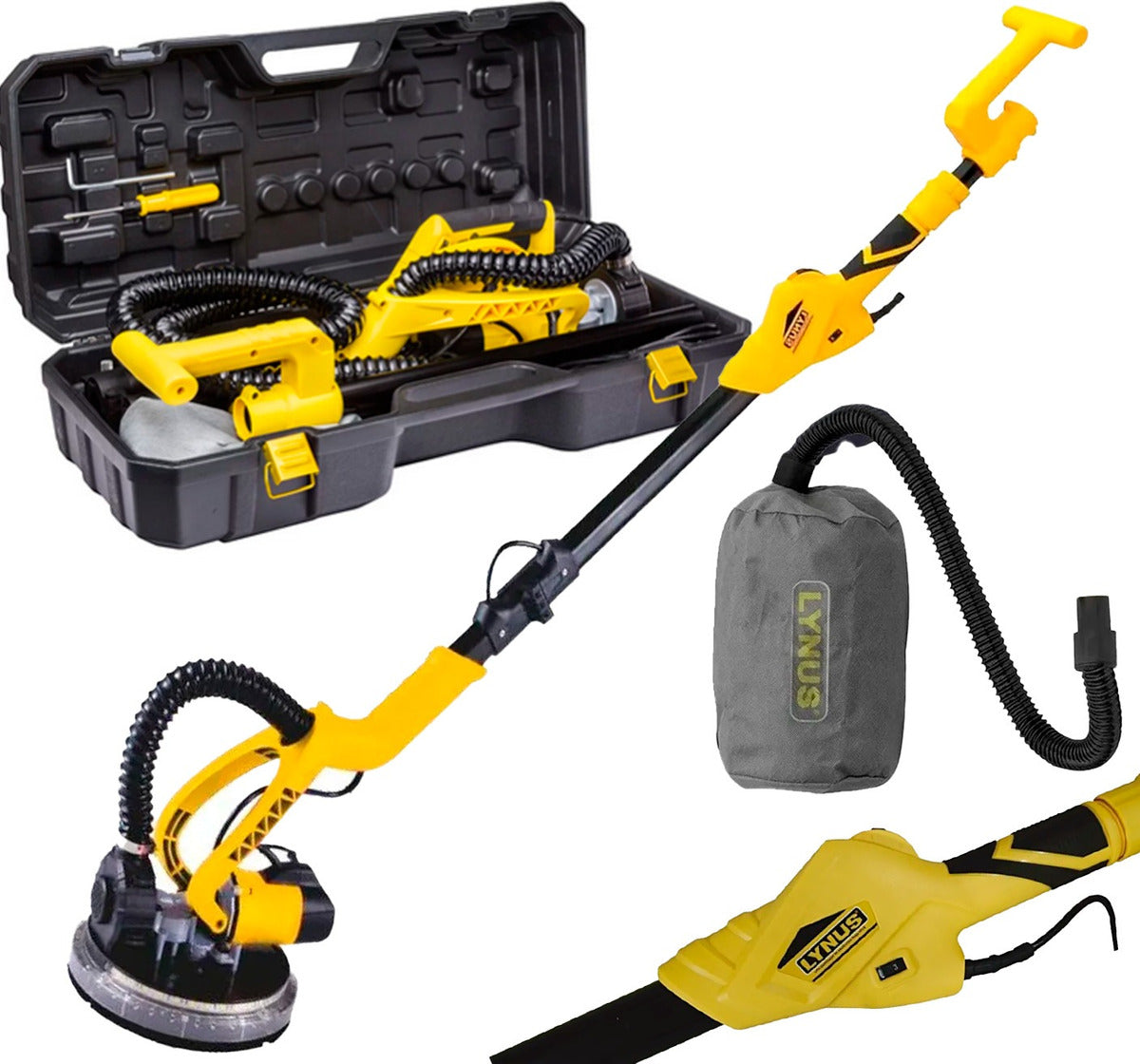 Lixadeira Parede E Teto Orbital Lynus Lpla-750 750w 220v Frequência 60 Hz