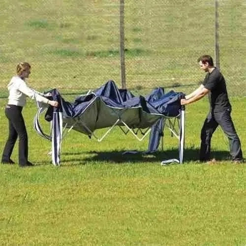 Gazebo X-Flex Oxford com Silvercoating 3m x 3m Azul - Mor