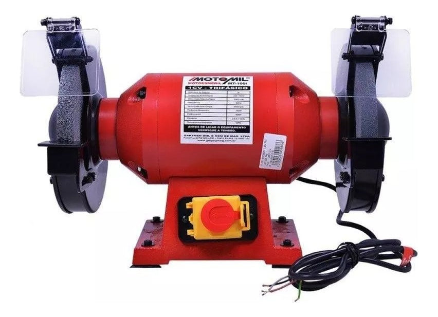 Motoesmeril MT100I - 220/380V - Trifásico - 60HZ - Motomil