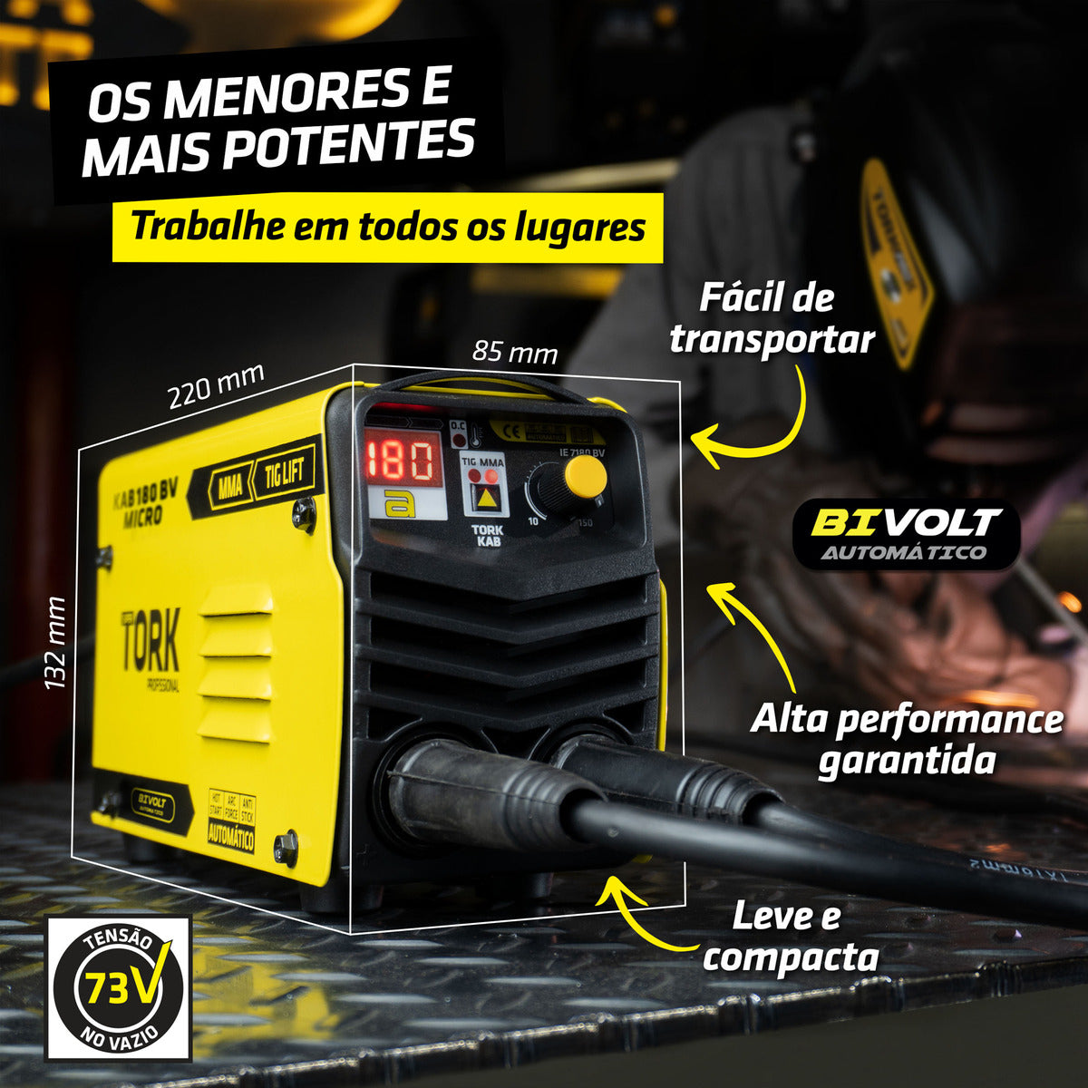Inversor MMA 180 Amperes Bivolt IE-7180-BV - Tork