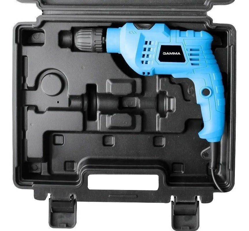 Furadeira Impacto Maleta E Kit Acessórios Gamma G1905k 127v