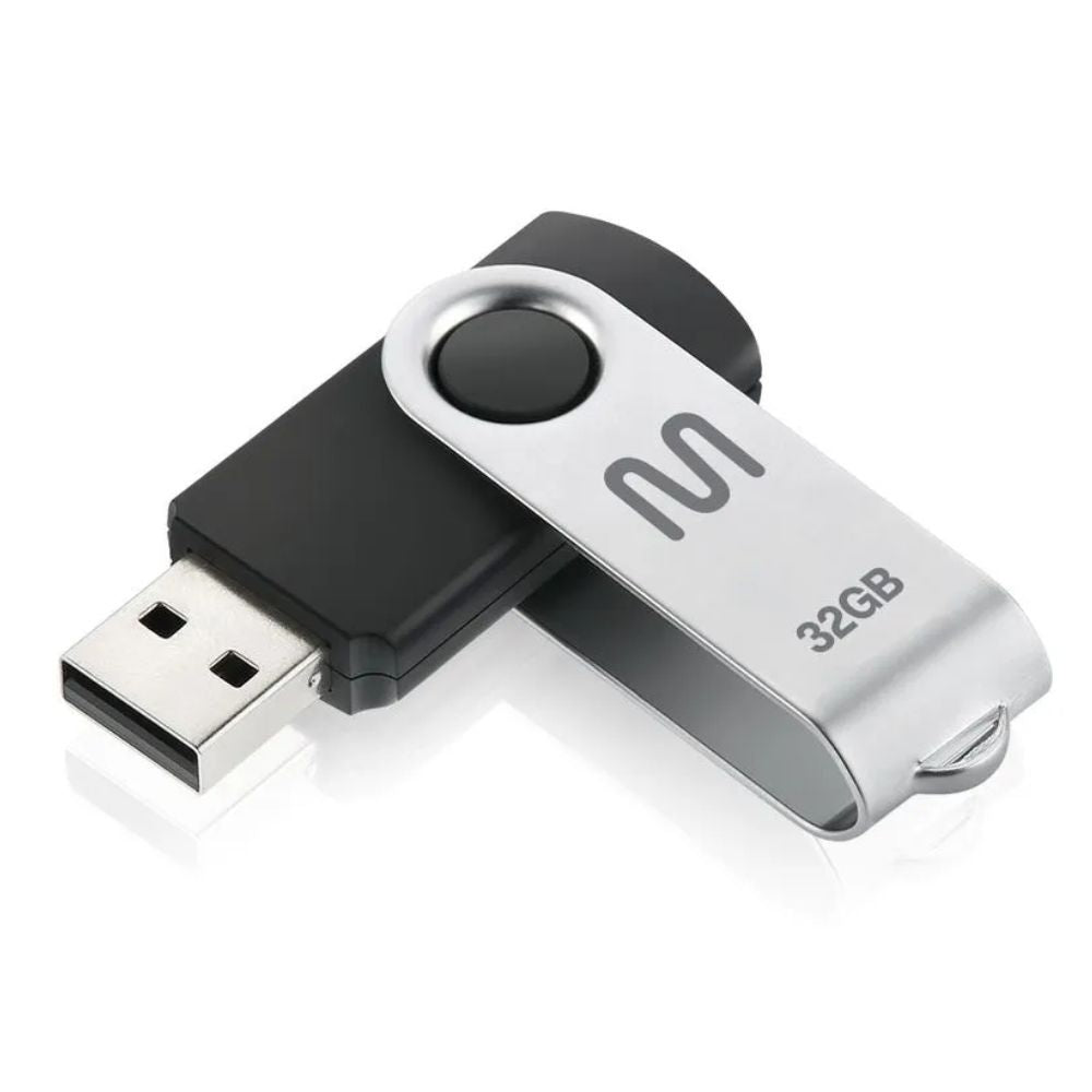 Pendrive Twist 16GB - 32GB - 64GB - 128gb Preto Multilaser