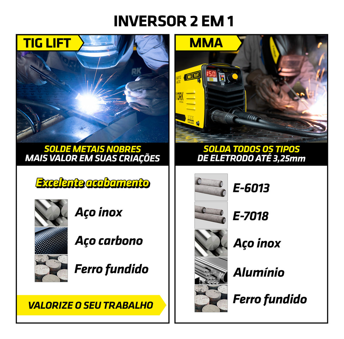 Máquina Solda Inversora Super Profissional Kab150 220V Tork