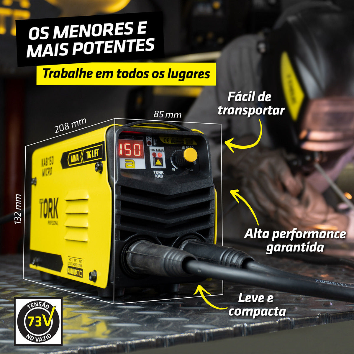 Máquina Solda Inversora Super Profissional Kab150 220V Tork