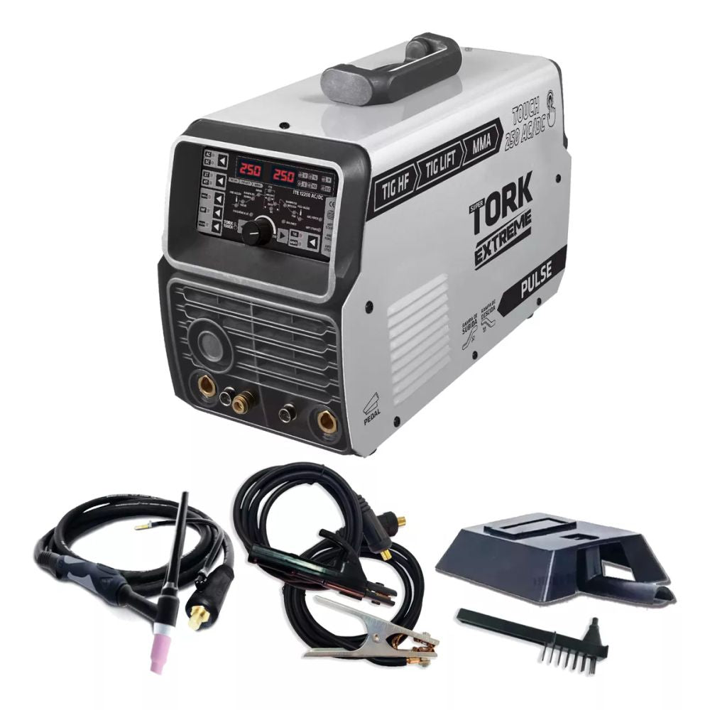 Máquina Solda Inversora Mma Tig Acdc 250 Amperes - Tork
