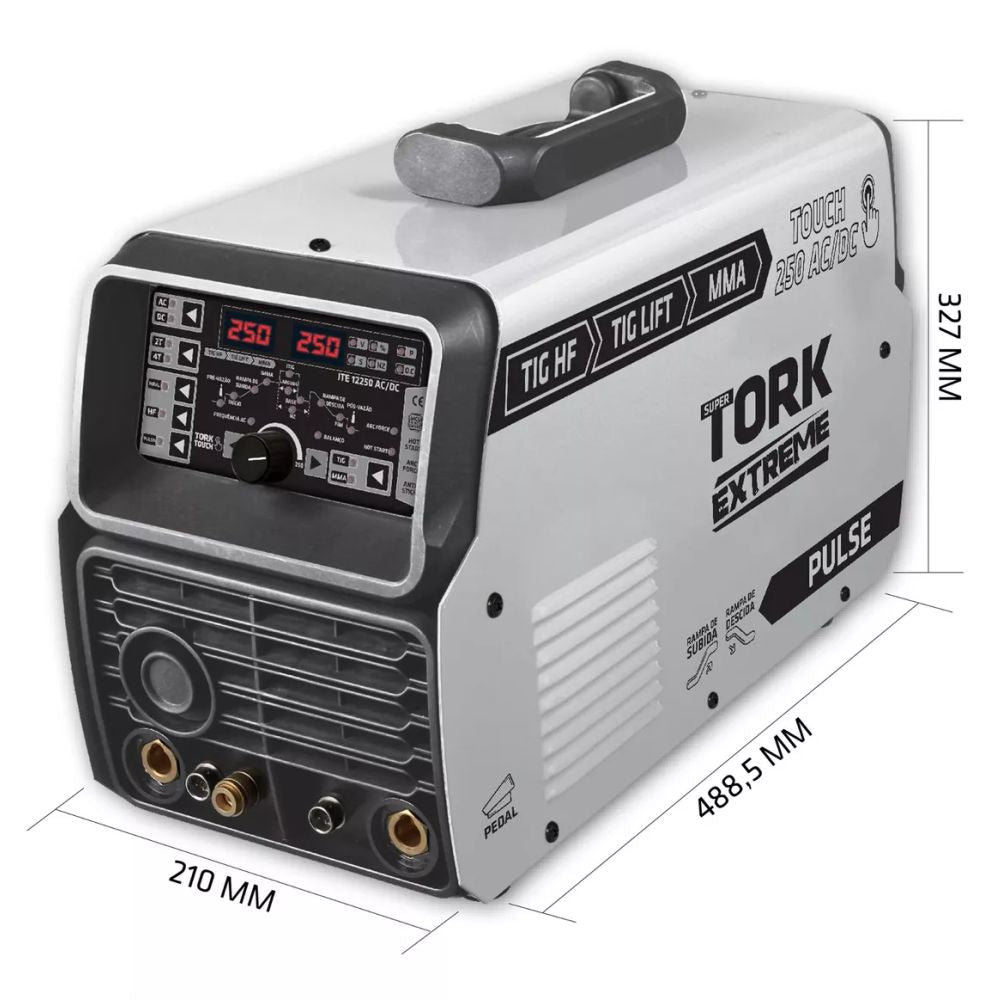 Máquina Solda Inversora Mma Tig Acdc 250 Amperes - Tork
