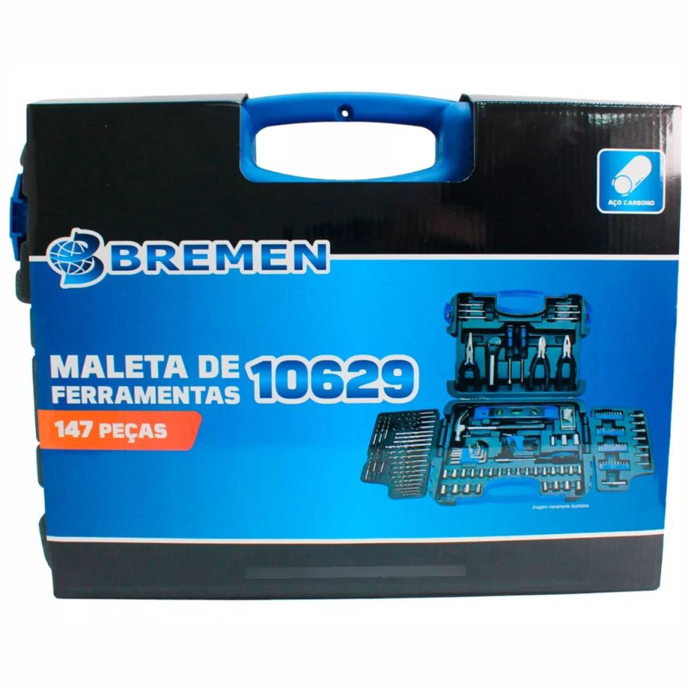 Jogo de Ferramentas 145 peças com Maleta 10629 Bremen
