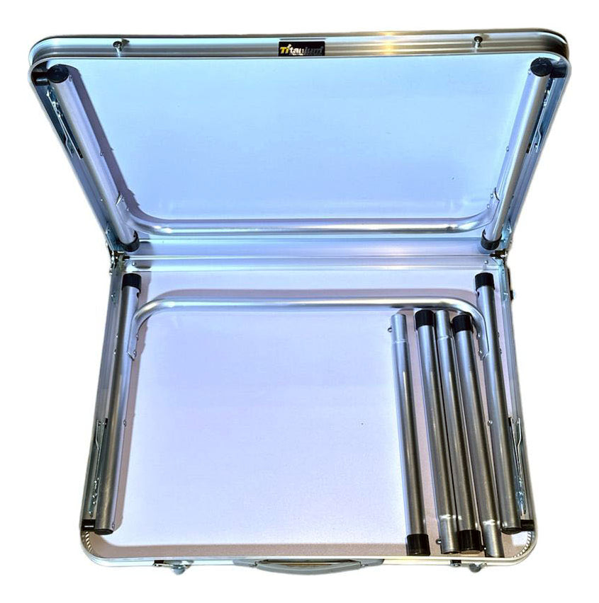 Mesa Piquenique Dobrável 90x60cm Alumínio 07679 Titanium