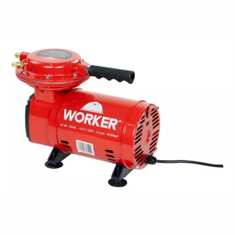 Compressor de Ar Direto 2.8 Bar 1/3 HP Bivolt 371629 Worker
