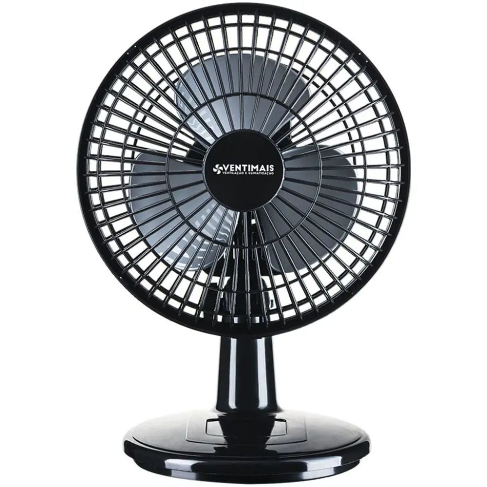 Ventilador Mini Turbo 20cm Preto/Prata 220V Ventimais 70057