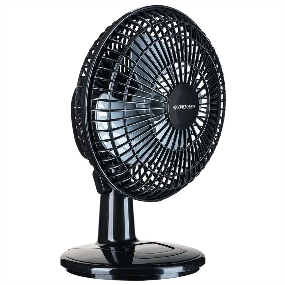 Ventilador Mini Turbo 20cm Preto/Prata 220V Ventimais 70057