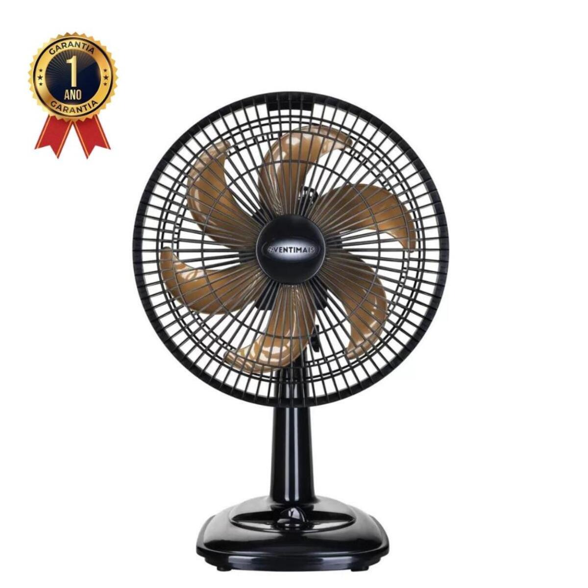 Ventilador De Mesa 30cm Turbo Preto/bronze 220v Ventimais