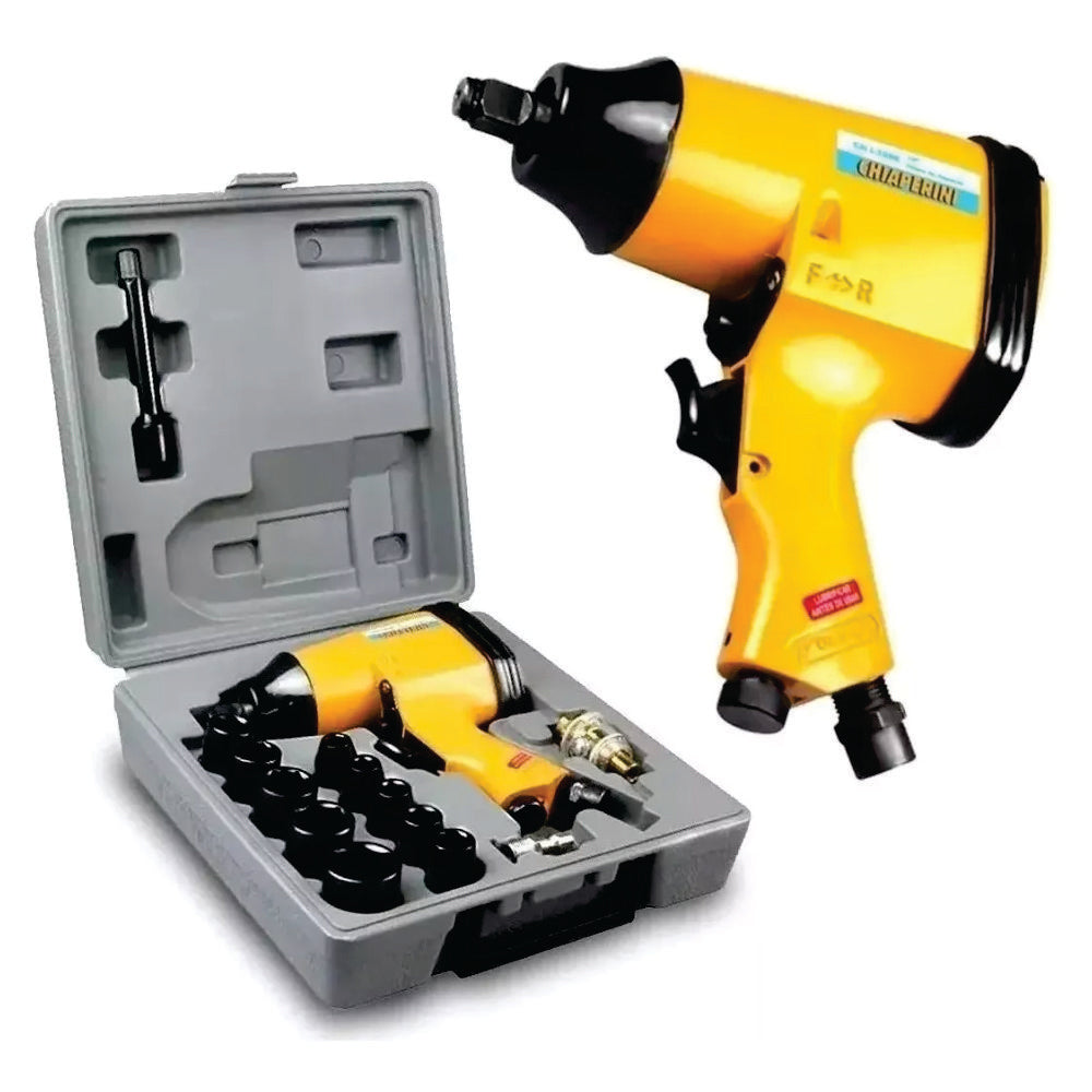 Chave De Impacto 1/2 Pol Chi-320k Kit 16 Peças Profissional