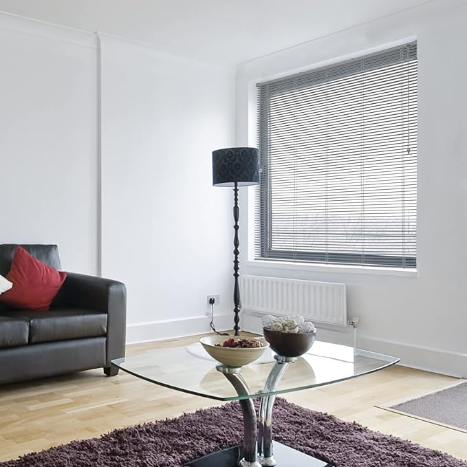 Persiana OFF-25 com Lâminas PVC 25mm Chumbo 1,40X1,30 Evolux