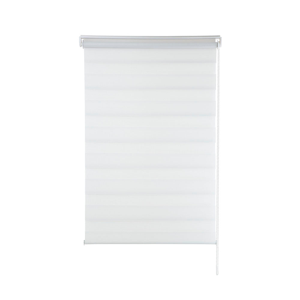 Persiana Janela Rolo Zebra T-Duplo 120X160 Branca Evolux