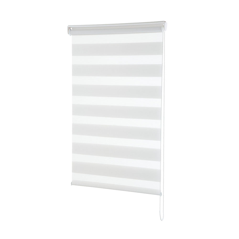 Persiana Janela Rolo Zebra T-Duplo 120X160 Branca Evolux