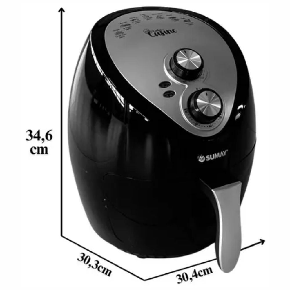 Fritadeira Air Fryer Elétrica 3,5L SM-FEP3L 127V 1200w Sumay