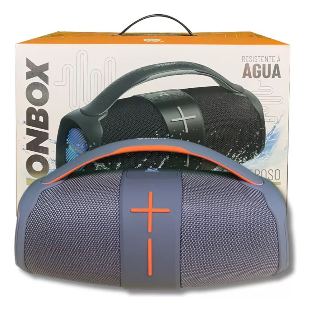 Caixa De Som Portátil Sumay SM-CSP1310C Lionbox Led