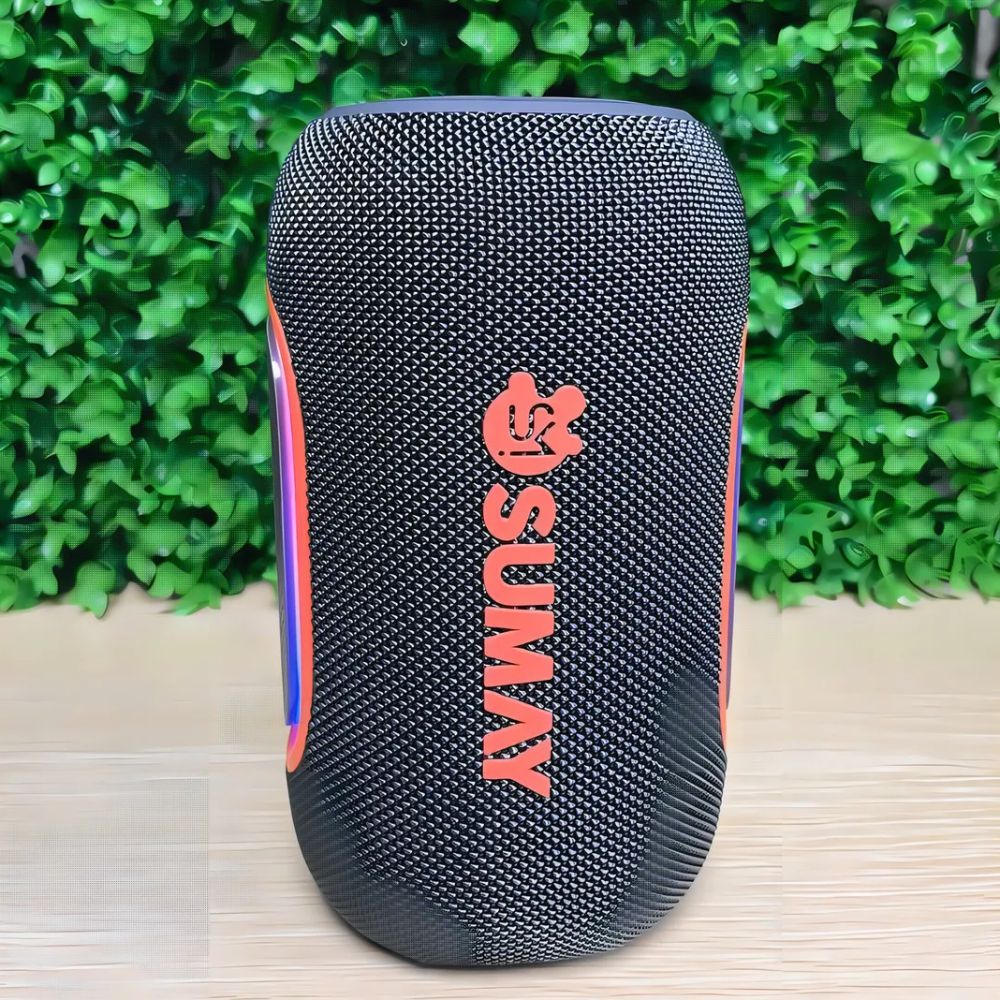 Caixa De Som Portátil Sumay 20w Rms Wolfbox SM-CSP1311 Cinza