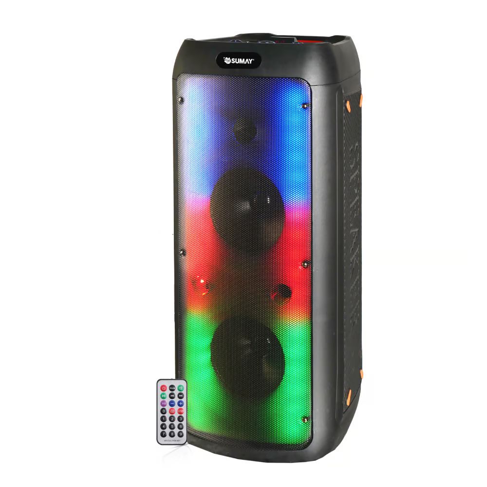 Caixa De Som Portatil Sumay Light Box 5968 800w Bluetooth