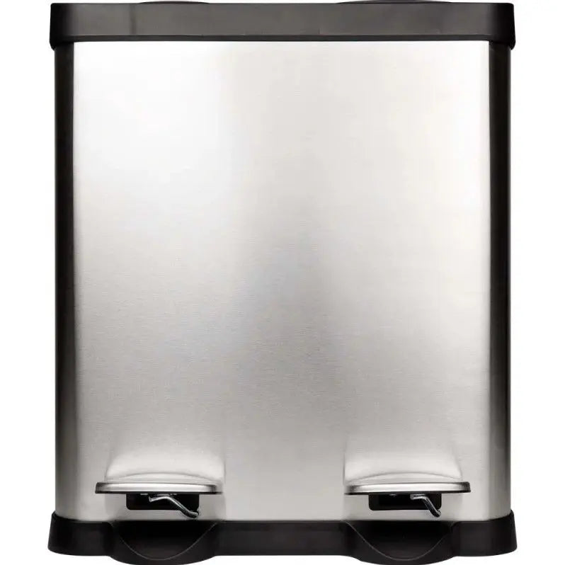 Lixeira Dupla 30 Litros De Aço Inox Com Pedal Kala - 317550