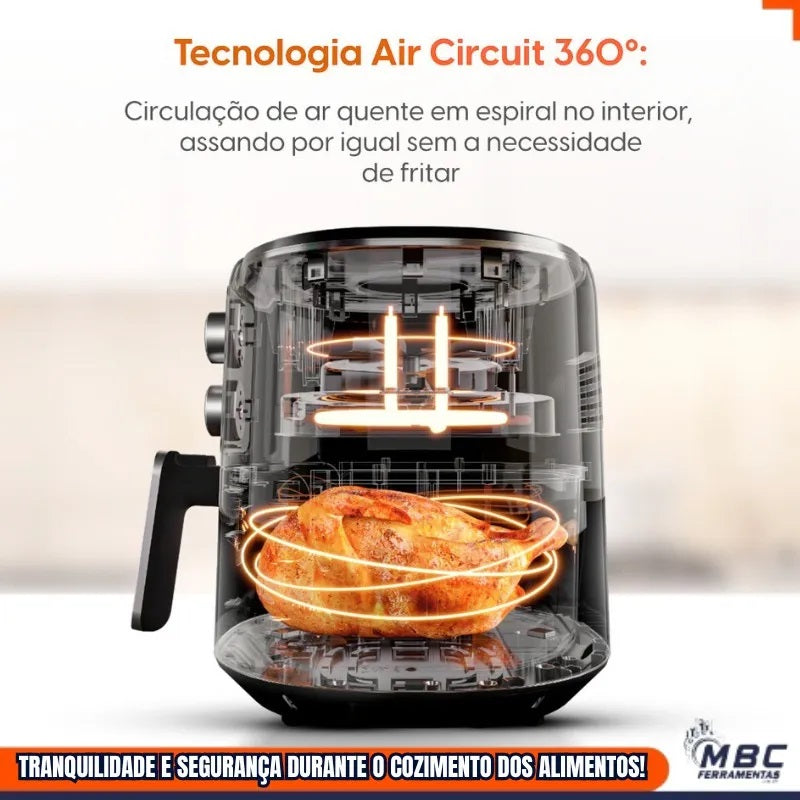 Fritadeira Elétrica Air Fryer Cube Fry 4,2L 1600W 110V Elgin