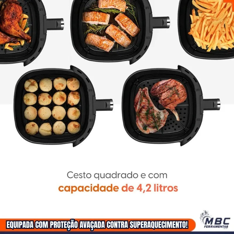 Fritadeira Elétrica Air Fryer Cube Fry 4,2L 1600W 110V Elgin