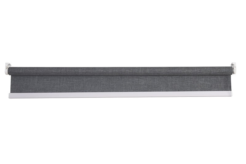 Persiana Bloom Blackout Linho 160x160 Cinza Escuro - Evolux