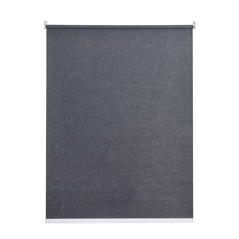Persiana Bloom Blackout Linho 160x160 Cinza Escuro - Evolux
