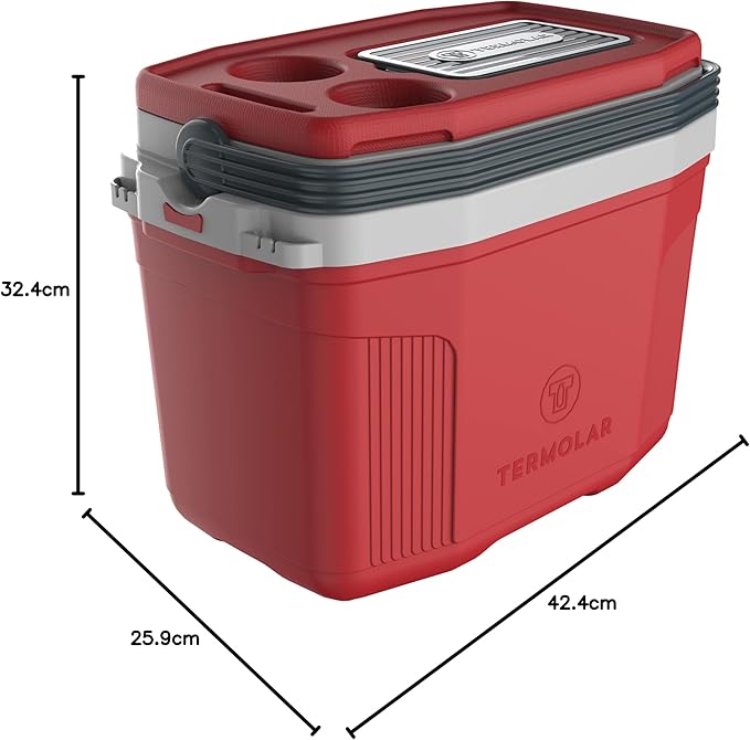 Caixa térmica 20 Litros Vermelho Latino - 58546 - Termolar L