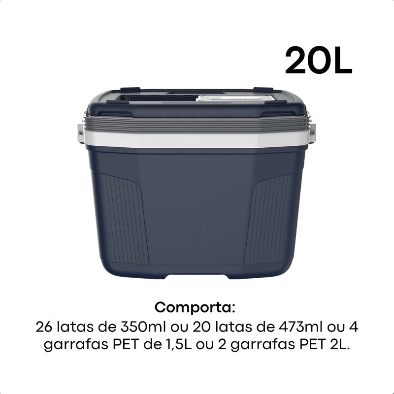 Caixa Térmica SUV 20 Litros Azul Tech - 56804 - Termolar