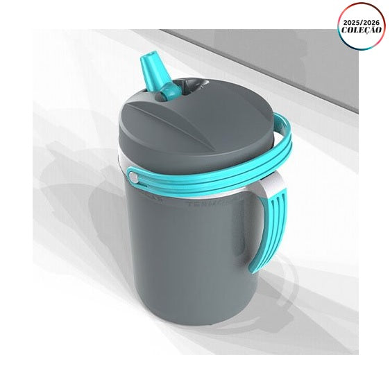 Jarra Térmica Flip Top 2,5 Litros Cinza Plus 58555 Termolar