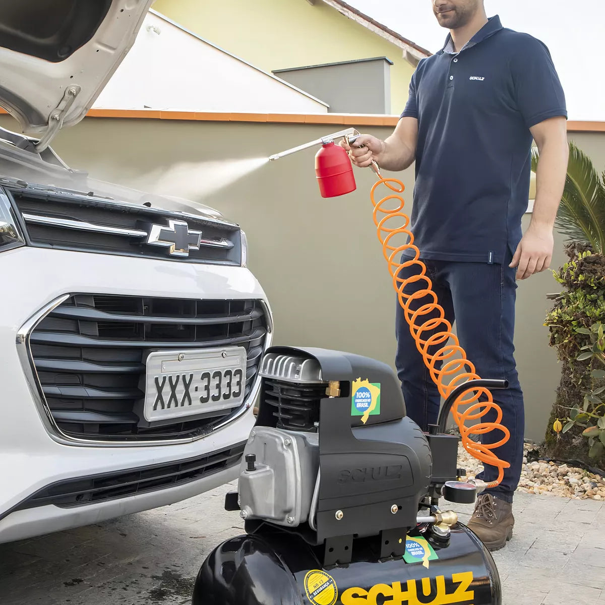 Compressor de Ar Csi 6,6 Monofásico 220v 20 Litros Schulz