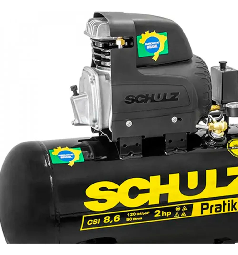 Motocompressor Pratiko CSI 8,6 50 Litros - 2HP - 220V Schulz
