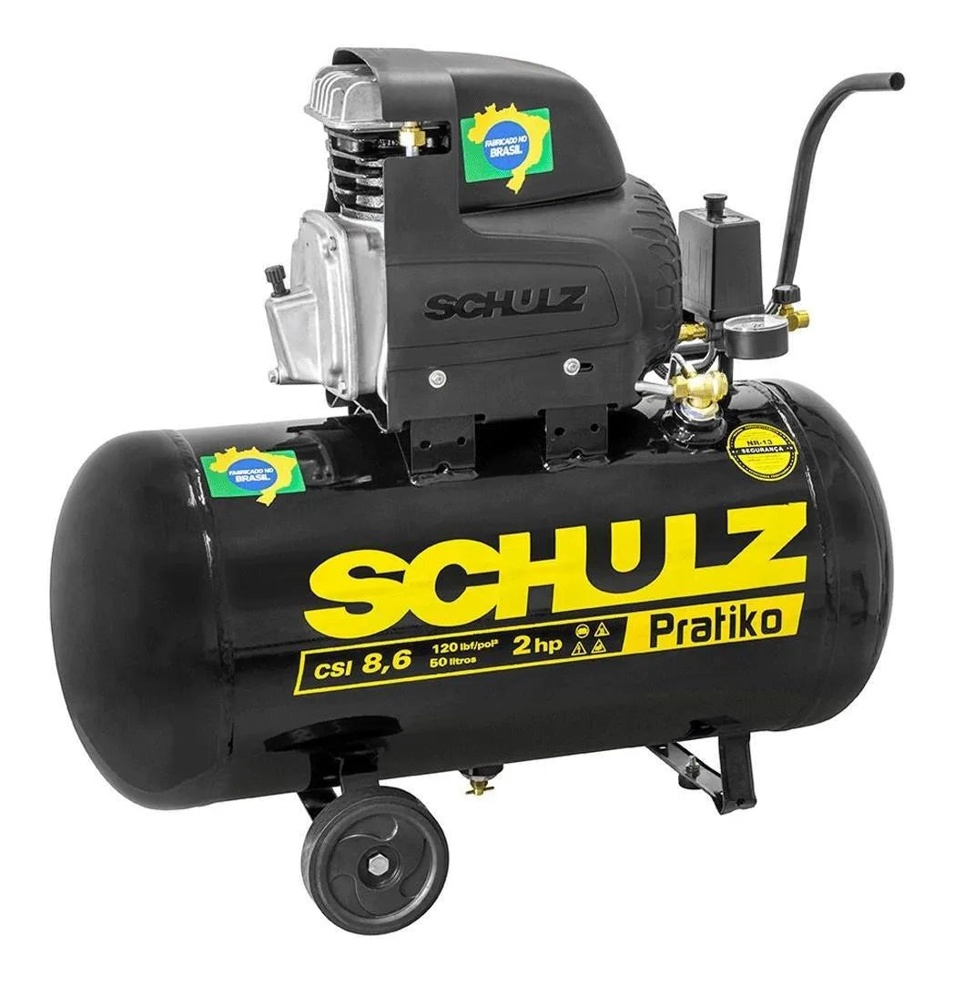 Motocompressor Pratiko CSI 8,6 50 Litros - 2HP - 220V Schulz