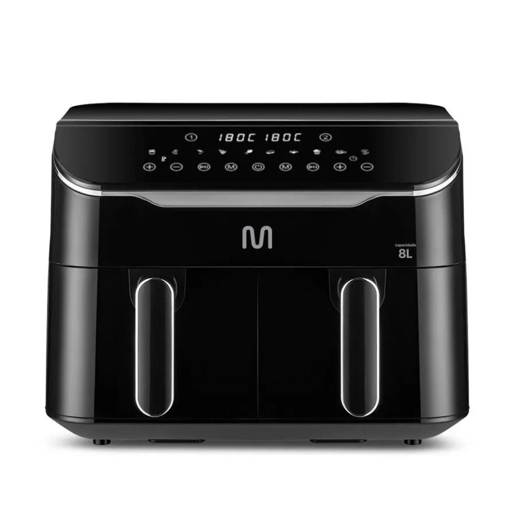 Air Fryer 8L Preta com 2 Gavetas 1800w 220v GO220 Multi