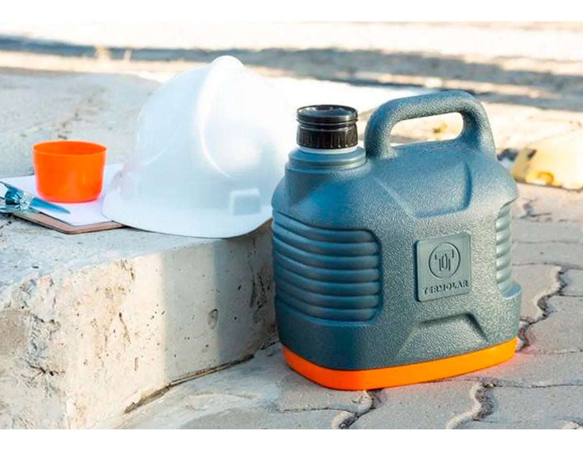 Kit 2 Garrafão Térmico Para Camping Supertermo 5 Litros Cor Cinza-escuro