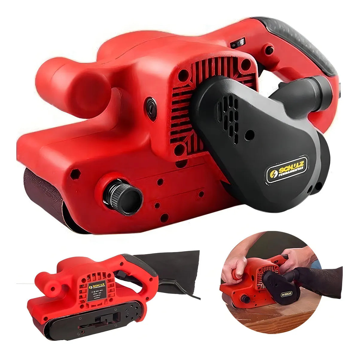 Lixadeira Profissional De Banda Cinta 900W - 220V - Schulz