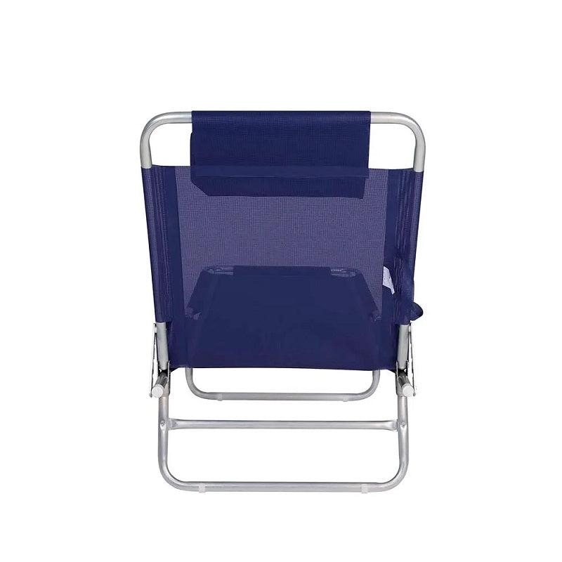 Cadeira Espreguiçadeira Alumínio Azul Marinho 002701 - Mor