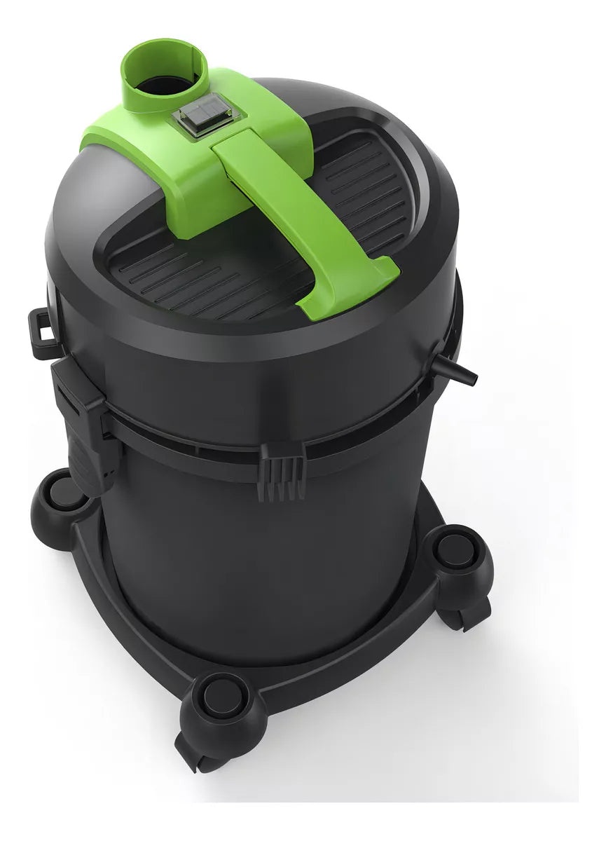 Aspirador Tambor IPC Ecoclean 18L preto e verde 127V