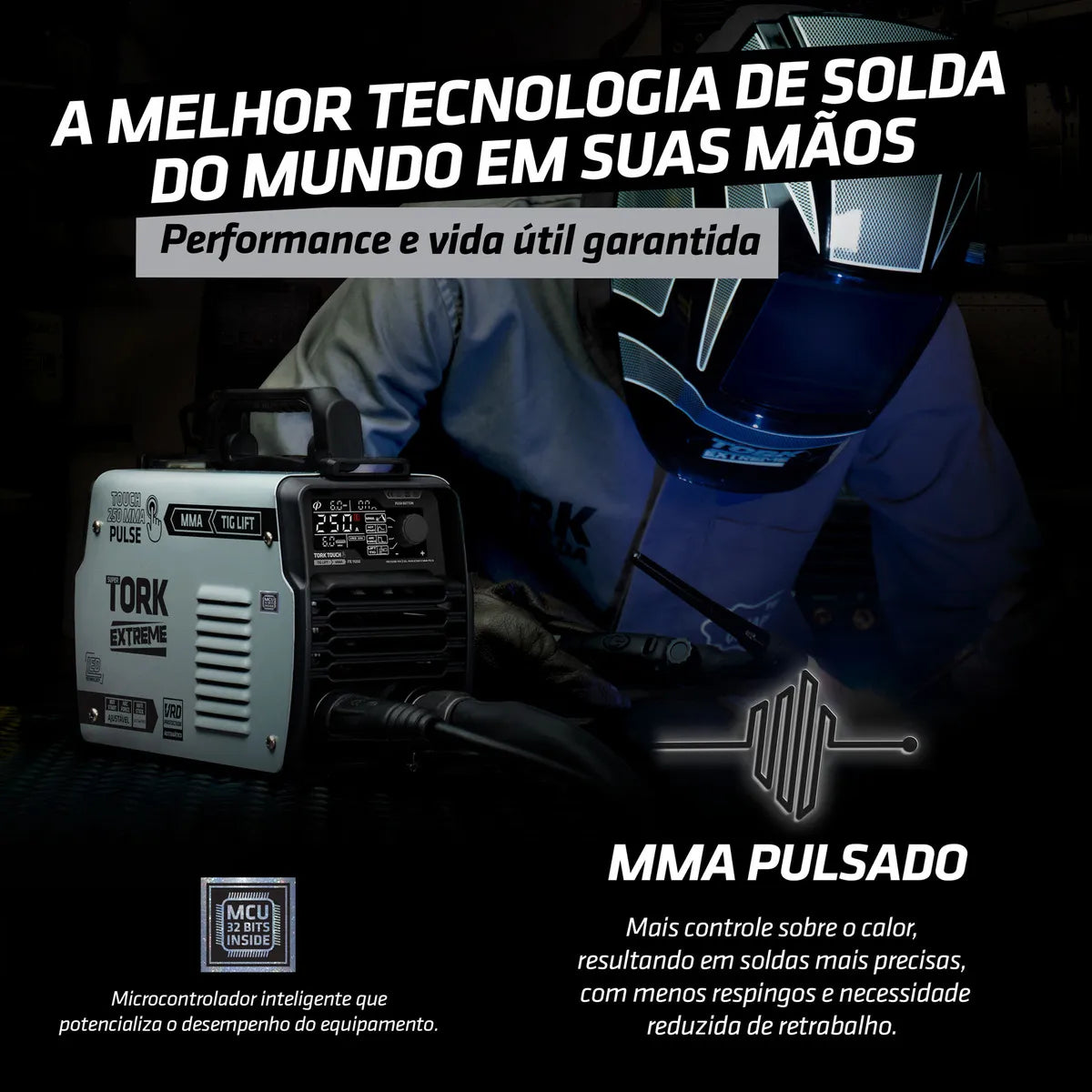 INVERSOR 250 AMPERES (TIG/ELETRODO) 220V ITE-11250-220V TORK