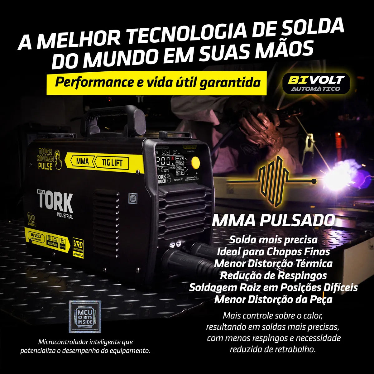 Máquina de solda Inversora Super Tork 200BV ITE-10200-BV