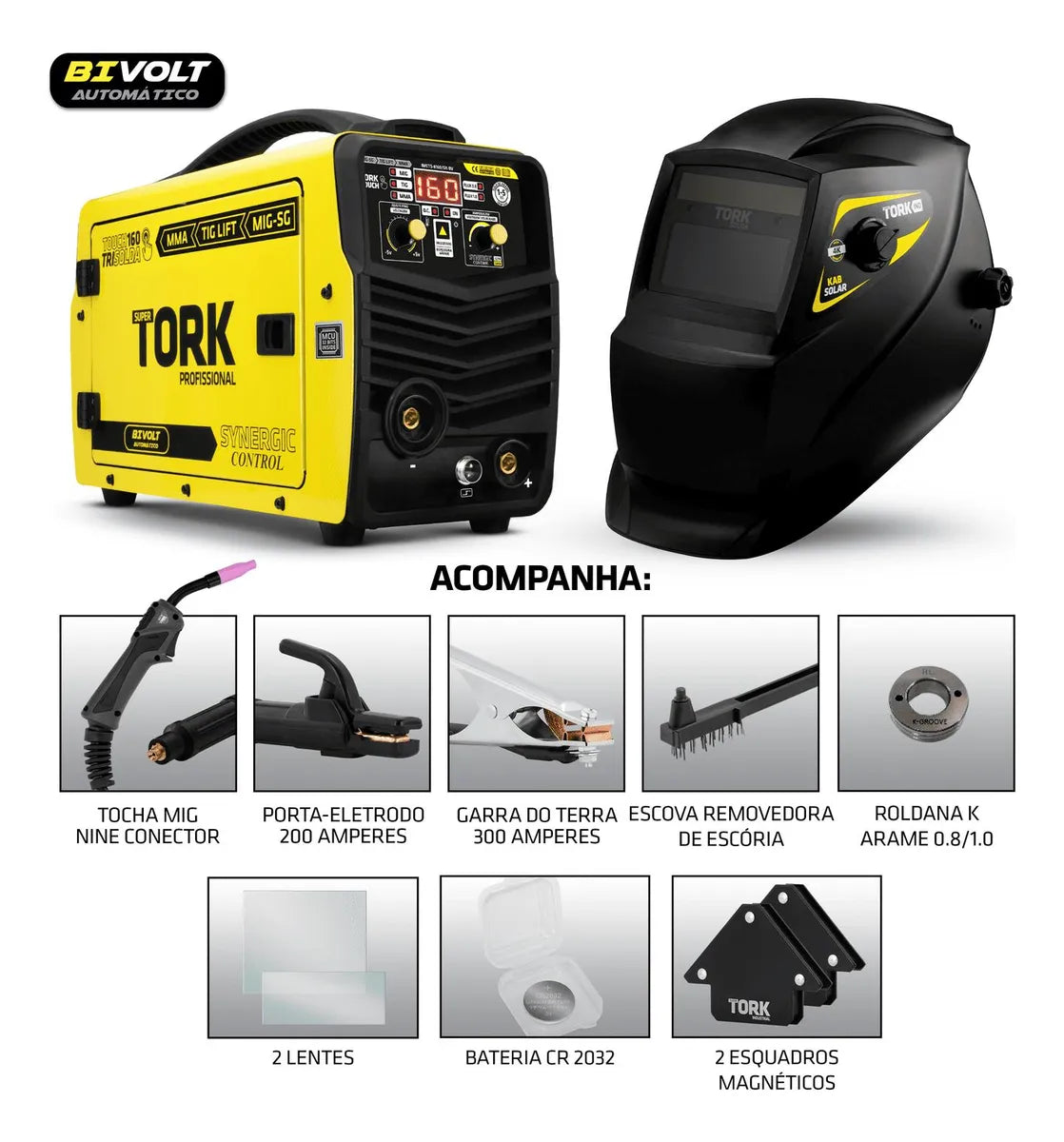 MAQUINA SOLDA 3 EM 1 160A 1/5 KGS IMETS-8160/5K-BV TORK