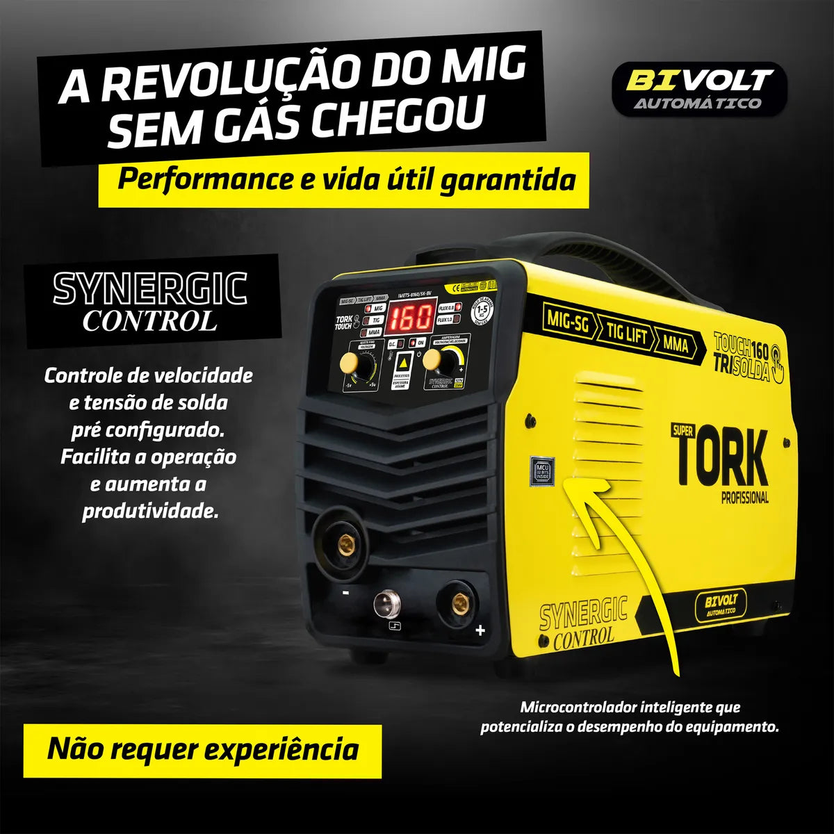 MAQUINA SOLDA 3 EM 1 160A 1/5 KGS IMETS-8160/5K-BV TORK