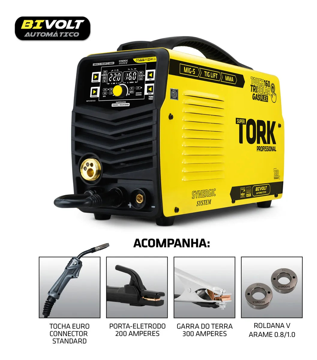 Maquina Solda 3 EM 1 160 AMP 1/5 KGS IMETS-8160/5K-BV-FLEX