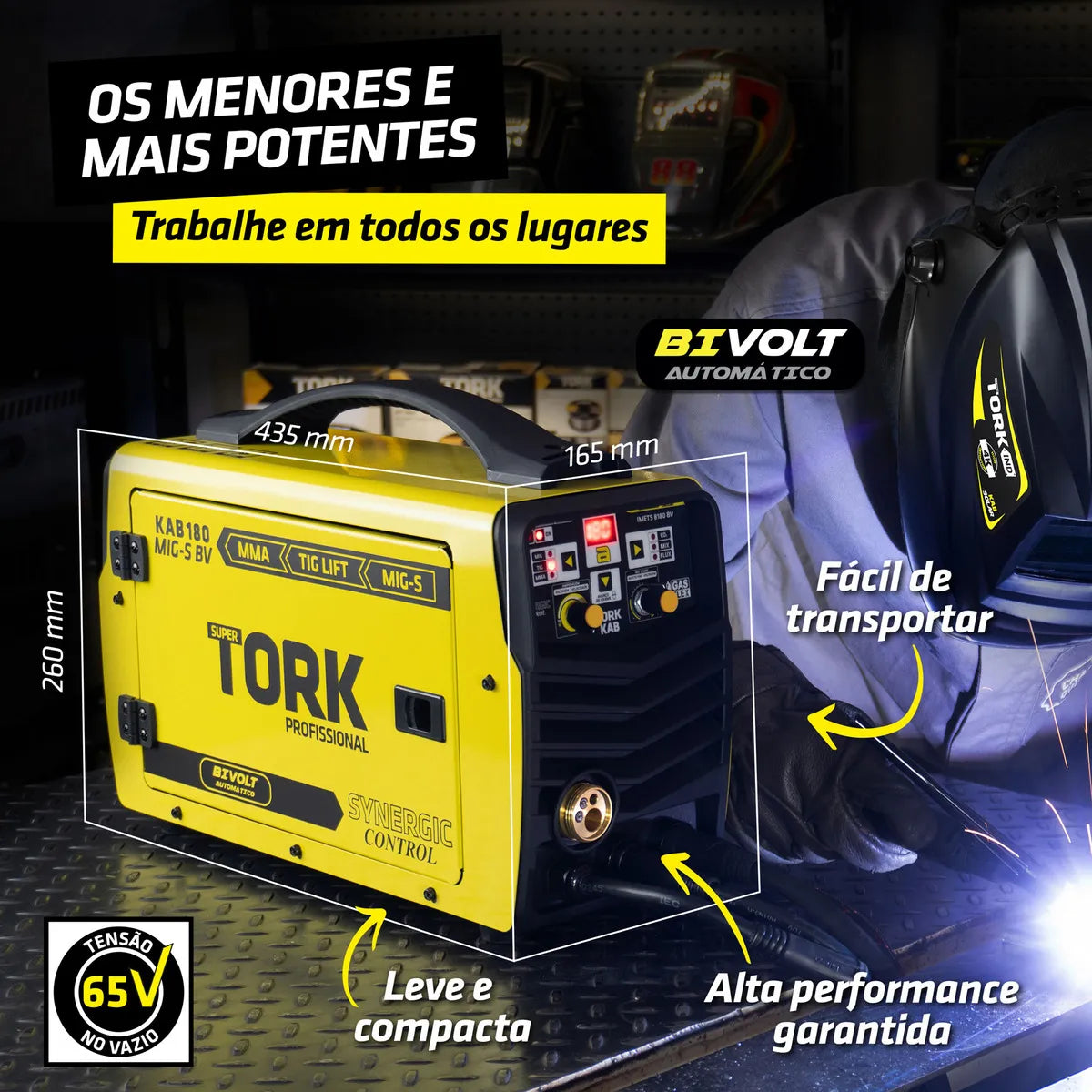 Inversora Solda 180A MIG/MMA/TIG IMETS-8180 - Bivolt - Tork