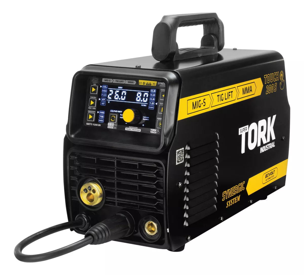 INVERSOR 200 AMPERES (MIG/MMA/TIG) - BV IMETS-11200-BV TORK